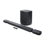 JBL Bar 700MK2-7.1 Channel soundbar System with Detachable Speakers and Dolby Atmos, 780W max Output Power and a 10" Wireless subwoofer, Works with Voice Assistant-Enabled Speakers (Black)
