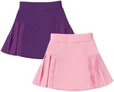 Neutocd Girls Tennis Skirt Skorts for Girls High Waisted Athletic Pleated Skirts with Shorts for Golf Pickleball Running