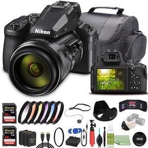 Nikon COOLPIX P950 Digital Camera - Bundle - (26532) + Color Multicoated 6pcs Filter Set + 2X EN-EL20 Battery + 2X SanDisk?Extreme PRO 64GB Card + Large Case + 12 Inch Flexible Tripod + More