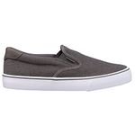 Lugz Men's Clipper Classic Slip-on Canvas Sneaker, Charcoal/White Denim, 8 UK