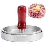 Niralasa Burger Press Hamburger Press Patty Maker 4.7 inches Non-Stick Aluminum Burger Press Patty Maker Mold for Barbecue Grill Stuffed Cheeseburger Burger Stuffer Beef