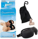 Mack’s Dreamweaver Contoured Sleep Mask - Comfortable, Adjustable, 2 Strap Eye Mask with Mack’s Ultra Soft Foam Earplugs