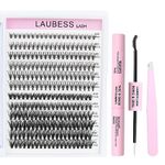 Lash Extension Kit 20D+40D Lash Clusters Kit Lash Bond and Seal Waterproof DIY Lash Extension Kit Lash Tweezers Eyelash Extension Kit (Set 20D/40D-0.07D-9-16Mix)