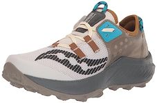 Saucony Men's Endorphin Rift Trail Running Shoe, Fog/Bronze, 9.5 M US