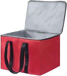 Hemiro Pliable Sac Isotherme/Glacierede Grand pour Les Courses/à Pique Nique, 38 litres, Supporte 20 kg, Parfait pour Les Sacs Isothermes