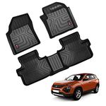 GFX After-Market Premium Life Long Car Floor Mat for Harrier (2019-2021) Manual (Black), TPV | Passenger Car