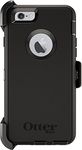 OtterBox iPhone 6 / 6s Defender Series Case - Black, Rugged & Durable, with Port Protection, Includes Holster Clip Kickstand.