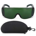 Yosoo Health Gear Safety Glasses for Lasers, Laser Protection Glasses Laser Engraver Protective Goggles Eye Protection Glasses with case for Work (Green)