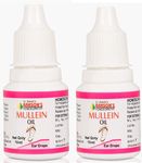 Bakson's - 2x10ml Mullein Ear Drops for Ear Pain, Ear infections, Earache, Excessive Ear Wax Removal, swimmer's Ear - Effective Relief