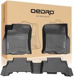 OEDRO Floor Mats Fit for 2013-2024 Toyota 4Runner / 2014-2023 Lexus GX460, Unique Black TPE All-Weather Guard Includes 1st and 2nd Row: Front, Rear, Full Set Liners