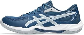 ASICS Men's Gel-Rocket 12 Volleyball Shoes, 10, MAKO Blue/Piedmont Grey