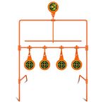 Highwild Air Gun Resetting Target Auto Reset Steel Target, Rated for .22 Caliber - Neon Orange