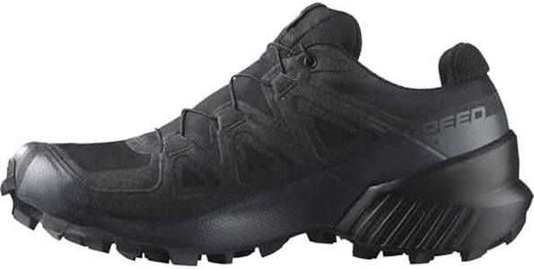 Salomon Women's Speedcross 5 GTX trail running and hiking shoe, Black/Black/Quiet Shade, 9.5 US