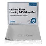 Jewelry Cleaning and Polishing Cloth Set, Silver Cleaning Cloth for Jewellery for Dust and Rust Remover, Restore Shine for Gold, Silver, and Platinum Jewelry