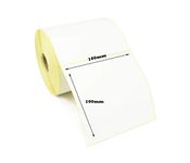 Label Metrics - 100mm x 100mm Direct Thermal Labels for Zebra, Citizen, Sato, Eltron, Datamax, Brother, UPS, Honeywell (4 Rolls)