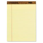 TOPS The Legal Pad Legal Pad, 8-1/2 x 11-3/4 Inches, Perforated, Canary, Legal/Wide Rule, 50 Sheets per Pad, 3 Pads per Pack (75327)