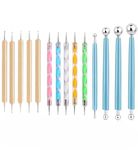 VINTAGER 14 PCS Dotting Tools Ball Styluses, Dotting Tools Set for Pottery Clay Rock Painting Modeling Embossing Nail Art