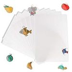 17 Pack Shrinking Plastic Sheet, Clear Blank Frosted Shrink Film Paper Sheets(11'' x 8'') for All Ages,for Boys and Girls Creative Craft