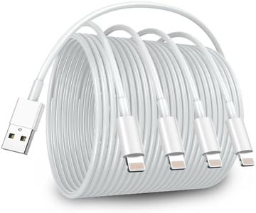 [MFi Certified]4Pack iPhone Charger 3ft, USB to Lightning Cable,USB 2.4A Fast Charging Cord for iPhone 14/13/12/11 Pro/11/XS MAX/XR/8/7/6s Plus,i Pad Pro/Air/Mini,i Pod Touch