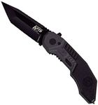 Smith & Wesson M&P SWMP3B 7.1in High Carbon S.S. Assisted Folding Knife with 2.8in Tanto Blade and Aluminum Handle for Outdoor, Tactical, Survival and EDC,Black