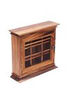 Ironwood Gourmet Acacia Wood Tea Box, Hanging Tea Chest with Glass Door