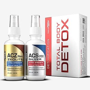 Results RNA – Total Body Detox Extra Strength System – ACS 200 Silver & ACZ Nano Zeolite are Clinically Proven to Detoxify & Boost Immunity. Recommended by Doctors Worldwide ( 4 oz )