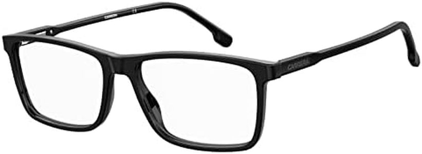 Carrera Men's 225 Rectangular Prescription Eyewear Frames, Black, 56mm, 17mm