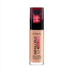 L'Oréal Paris Make-Up, Waterproof and Long-Lasting Liquid Foundation with SPF 25, Infaillible 32H Fresh Wear Make-up, No. 245 Golden Honey, 30 ml