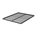 Bednowitz 2 Inch High Queen Box-Spring with Steel Slats, Quick Lock Queen Bunkie-Board Only, Low Metal Frame Bed-Slat Replacement, Noise Free Mattress Surpoort Base, Black