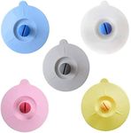 5 Pcs Silicone Cup Lids Reusable An