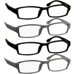 TruVision Readers - 9501HP - 4 pk - 2FlatBlack 2FlatGray- 1.75