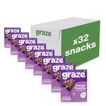 Graze - Cocoa Vanilla Oat Boost Bars Snacks - Vegetarian Snacks with Whole Oats and Natural Flavours - 8x4 snack bars - Total of 32 snacks