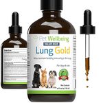 Pet Wellbeing - Lung Gold for Dogs and Cats - Natural Breathing Support - 4 oz (118 ml)