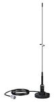 Shakespeare VHF 19" 5218 Black SS Whip Antenna - Magnetic Mount