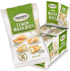 Dolcetto Lemon Wafer Bites, 0.70 Ounce (Pack of 24)