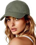 FURTALK Cotton Low Profile Baseball Cap Hat for Men Women Adjustable Dad Hat Four Seasons Classic Army Green