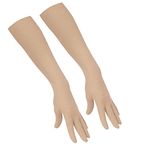 London Paree Men's Women's Cotton Full Hand Gloves for sun protection bike riding(Free size,Beige),Unisex