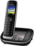 Panasonic KX-TGJ320EB Landline Phone Cordless, House phones, Nuisance Call Blocker, Answer machine, Colour Display, Single Handset - Black