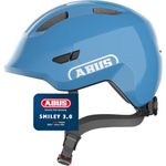 ABUS Smiley 3.0 children's helmet - bike helmet with a low fit, child-friendly designs & space for a pigtail - for girls and boys