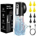 Ear Wax Removal Kit, COTINSE Electric Water Powered Ear Irrigation Cleaner System Rechargeable Earwax Removal Tool, IPX7 Waterproof Ear Cleaning with 4 Cleaning Modes, 2in1 Water Tank, 8 Reusable Tips