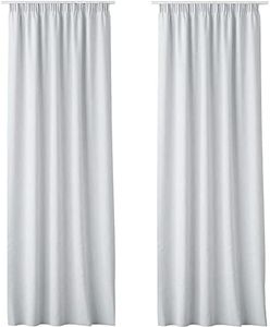 JEMIDI Rideau occultant - 1x rideau ou 2x rideau avec ruban fronceur pour fenêtre salon chambre bureau - Rideau opaque 140 x 250 cm en polyester