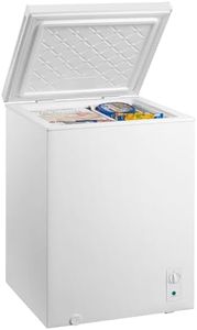 Kenmore 5 Cu. Ft. (143L) Convertible Chest Freezer/Refrigerator | Garage-Ready Manual Defrost | Balanced Hinge Stay-Open Lid | External Control Dial | White | For Basement Garage Shed Cottage