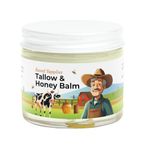 Tallow & Honey Balm Moisturizer 2 oz - Grass-fed, Grass-finished Tallow Balm Cream All Purpose Moisturizer by Based Supplies