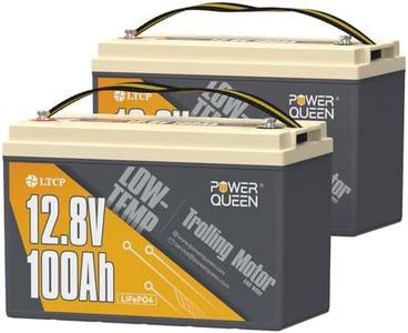 Power Queen 12.8V 100Ah LiFePO4 Battery 2Pack