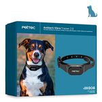 PetTec Training aid for dogs, training pulse with vibration, battery operated and weather-resistant, helps gently and pain-free for strong dog barking.