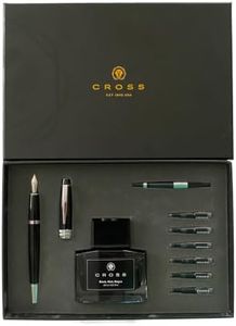 Cross Bailey Refillable Fountain Presented in a Premium Gift Box - Medium Point, Black Ink, Black