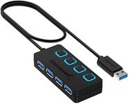 SABRENT 4-Port USB 3.0 Hub with Ind