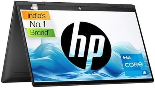 HP Envy x360, 13th Gen Intel Core i5-1335U,16GB DDR5, 512GB SSD, (Win11,Office21,Black,1.77kg),Touchscreen,OLED, 15.6-inch(39.6cm) FHD Laptop, Intel Iris Xe graphics, 5MP IR camera, B&O, Pen, fe0028TU