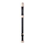 Woodi Tenor Recorder WRT-248B Black & Ivory 3-Piece Baroque Fingering