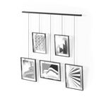 Umbra Exhibit Multi Picture Frame, displays 4x6 and 5x7 Photos, Black